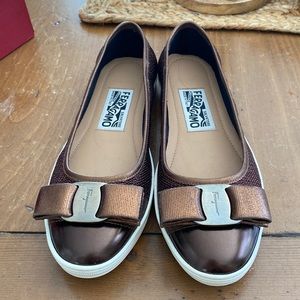 NWT SALVATORE FERRAGAMO VARINA BALLET FLATS